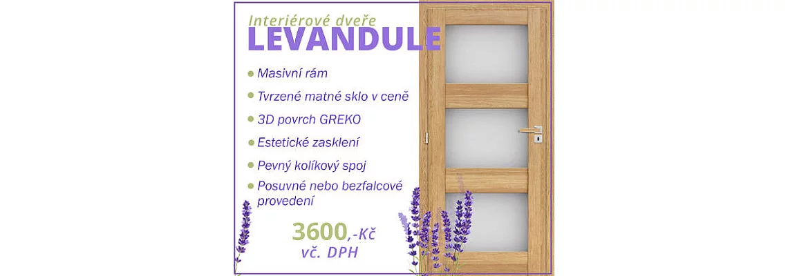 Dvere Levanduľa - Cenový hit!