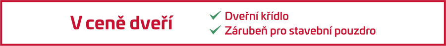 V ceně dveře - Dveře do pouzdra