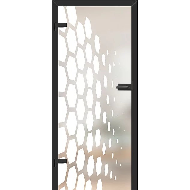 Celosklenené dvere Graf 59 - Zárubňa (Čierna ST CPL)