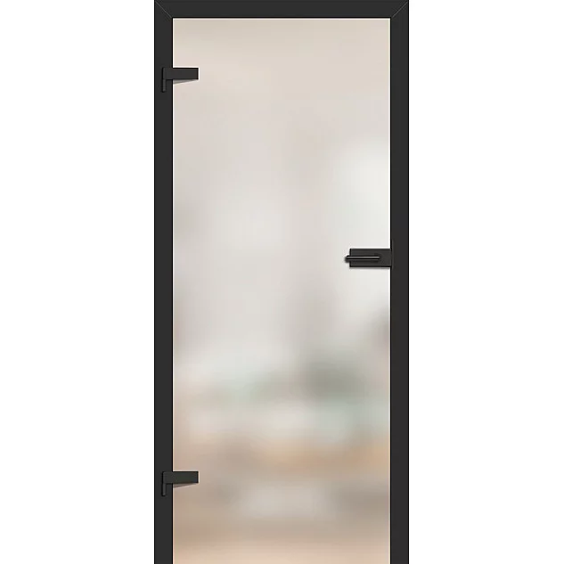 Celosklenené dvere Graf 8 Dekormat - Zárubňa (Černá ST CPL)