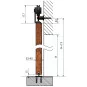 Kovanie - Garniža pre posuvné dvere LOFT, Design Line LUNA Kovanie - Garniža pre posuvné dvere LOFT, Design Line LUNA
