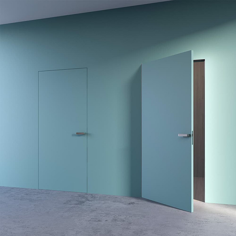 Verdeckte Türsysteme Covert - Nach Innen und Aussen geöffnet Verdeckte Türsysteme Covert - Nach Innen und Aussen geöffnet