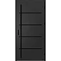 Oceľové vchodové dvere ERKADO - BIENE 2 - Čierna, Stamp Black