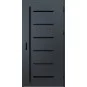Oceľové vchodové dvere ERKADO - BIENE 4 - Antracit Štruktúra, Stamp Black