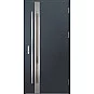 Oceľové vchodové dvere - LANGEN 1 - Antracit Štruktúra, Label Inox Oceľové vchodové dvere ERKADO - LANGEN 1 - Antracit Štruktúra, Label Inox