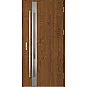 Oceľové vchodové dvere - LANGEN 1 - Orech, Label Inox Oceľové vchodové dvere ERKADO - LANGEN 1 - Orech, Label Inox