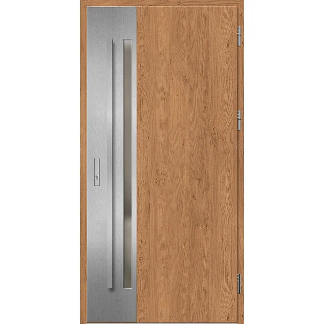 Oceľové vchodové dvere - LANGEN 2 - Winchester, Label Inox Oceľové vchodové dvere ERKADO - LANGEN 2 - Winchester, Label Inox
