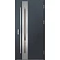 Oceľové vchodové dvere - LANGEN 3 - Antracit Štruktúra, Label Inox Oceľové vchodové dvere ERKADO - LANGEN 3 - Antracit Štruktúra, Label Inox