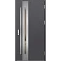Oceľové vchodové dvere - LANGEN 3 - Hladký Antracit, Label Inox Oceľové vchodové dvere - LANGEN 3 - Hladký Antracit, Label Inox