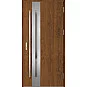 Oceľové vchodové dvere - LANGEN 3 - Orech, Label Inox Oceľové vchodové dvere ERKADO - LANGEN 3 - Orech, Label Inox