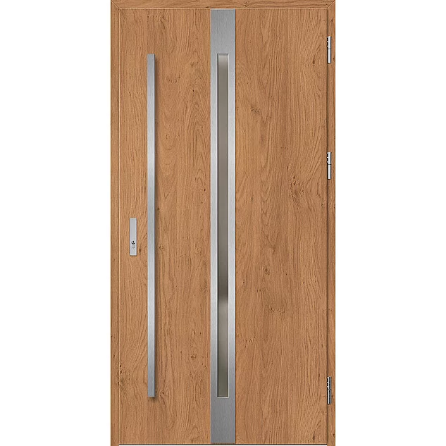 Oceľové vchodové dvere ERKADO - LANGEN 4 - Winchester, Label Inox
