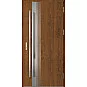 Oceľové vchodové dvere - LANGEN 5 - Orech, Label Inox Oceľové vchodové dvere ERKADO - LANGEN 5 - Orech, Label Inox