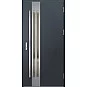 Oceľové vchodové dvere - LEIMEN 1 - Antracit Štruktúra, Label Inox Oceľové vchodové dvere ERKADO - LEIMEN 1 - Antracit Štruktúra, Label Inox