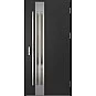 Oceľové vchodové dvere - LEIMEN 1 - Čierna, Label Inox Oceľové vchodové dvere ERKADO - LEIMEN 1 - Čierna, Label Inox