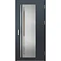 Oceľové vchodové dvere - LINDEN 1 - Antracit Štruktúra, Label Inox Oceľové vchodové dvere ERKADO - LINDEN 1 - Antracit Štruktúra, Label Inox