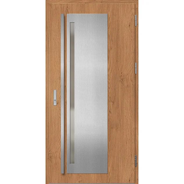 Oceľové vchodové dvere - LINDEN 1 - Winchester, Label Inox Oceľové vchodové dvere ERKADO - LINDEN 1 - Winchester, Label Inox