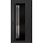 Oceľové vchodové dvere - LINDEN 2 - Čierna, Label Black Oceľové vchodové dvere ERKADO - LINDEN 2 - Čierna, Label Black