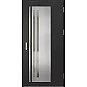 Oceľové vchodové dvere - LINDEN 2 - Čierna, Label Inox Oceľové vchodové dvere ERKADO - LINDEN 2 - Čierna, Label Inox