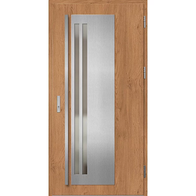 Oceľové vchodové dvere - LINDEN 2 - Winchester, Label Inox Oceľové vchodové dvere ERKADO - LINDEN 2 - Winchester, Label Inox