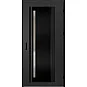 Oceľové vchodové dvere - LINDEN 4 - Čierna, Label Black Oceľové vchodové dvere ERKADO - LINDEN 4 - Čierna, Label Black