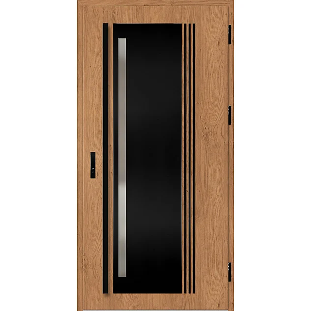 Oceľové vchodové dvere - LINDEN 4 - Winchester, Label Black Oceľové vchodové dvere ERKADO - LINDEN 4 - Winchester, Label Black