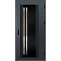 Oceľové vchodové dvere - LINDEN 5 - Antracit Štruktúra, Label Black Oceľové vchodové dvere ERKADO - LINDEN 5 - Antracit Štruktúra, Label Black