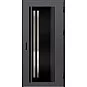 Oceľové vchodové dvere - LINDEN 5 - Hladký Antracit, Label Black Oceľové vchodové dvere ERKADO - LINDEN 5 - Hladký Antracit, Label Black