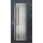 Oceľové vchodové dvere - LINDEN 5 - Antracit Štruktúra, Label Inox Oceľové vchodové dvere ERKADO - LINDEN 5 - Antracit Štruktúra, Label Inox