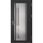 Oceľové vchodové dvere - LINDEN 5 - Čierna, Label Inox Oceľové vchodové dvere ERKADO - LINDEN 5 - Čierna, Label Inox