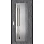 Oceľové vchodové dvere - LINDEN 5 - Dub Antracit, Label Inox Oceľové vchodové dvere ERKADO - LINDEN 5 - Dub Antracit, Label Inox
