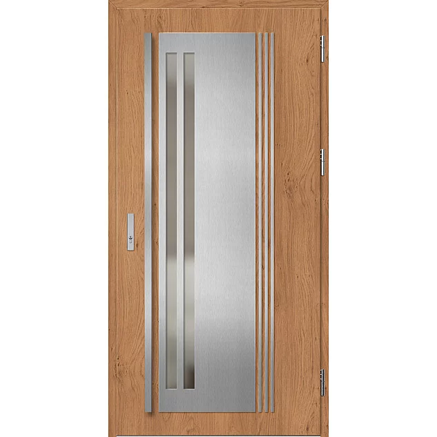 Oceľové vchodové dvere - LINDEN 5 - Winchester, Label Inox Oceľové vchodové dvere ERKADO - LINDEN 5 - Winchester, Label Inox