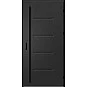 Oceľové vchodové dvere ERKADO - LUTTER 3 - Čierna, Stamp Roller