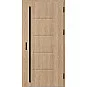 Oceľové vchodové dvere ERKADO - LUTTER 3 - Surový Dub, Stamp Roller