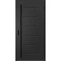 Oceľové vchodové dvere ERKADO - LUTTER 4 - Čierna, Stamp Roller