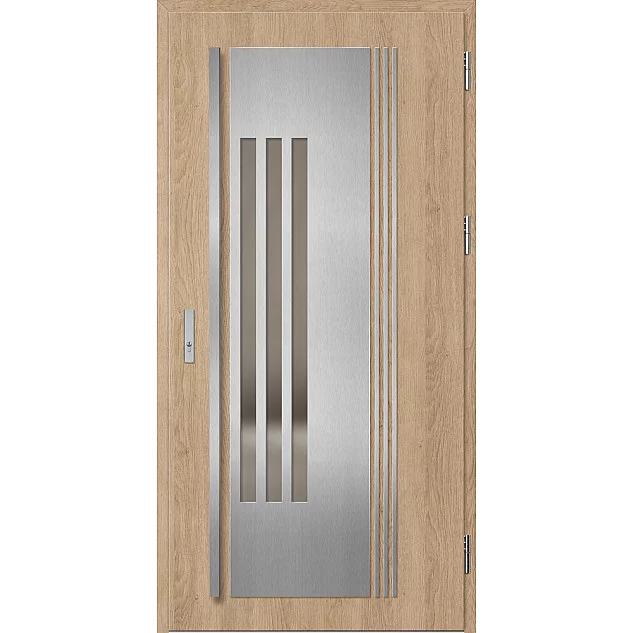 Oceľové vchodové dvere - MURTER 6 - Surový Dub, Label Inox Oceľové vchodové dvere ERKADO - MURTER 6 - Surový Dub, Label Inox