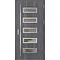 Oceľové vchodové dvere - RODING 1 - Dub Antracit, Label Inox Oceľové vchodové dvere ERKADO - RODING 1 - Dub Antracit, Label Inox