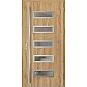 Oceľové vchodové dvere - RODING 1 - Dub Natur, Label Inox Oceľové vchodové dvere ERKADO - RODING 1 - Dub Natur, Label Inox
