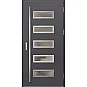 Oceľové vchodové dvere - RODING 1 - Hladký Antracit, Label Inox Oceľové vchodové dvere ERKADO - RODING 1 - Hladký Antracit, Label Inox