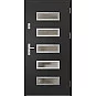 Oceľové vchodové dvere - RODING 1 - Čierna, Label Inox Oceľové vchodové dvere ERKADO - RODING 1 - Čierna, Label Inox