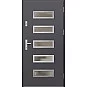 Oceľové vchodové dvere - RODING 1 - Hladký Antracit, Label Inox Oceľové vchodové dvere ERKADO - RODING 1 - Hladký Antracit, Label Inox
