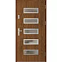Oceľové vchodové dvere - RODING 1 - Orech, Label Inox Oceľové vchodové dvere ERKADO - RODING 1 - Orech, Label Inox