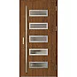 Oceľové vchodové dvere - RODING 1 - Orech, Label Inox Oceľové vchodové dvere ERKADO - RODING 1 - Orech, Label Inox