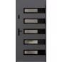 Oceľové vchodové dvere - RODING 2 - Hladký Antracit, Label Black Oceľové vchodové dvere ERKADO - RODING 2 - Hladký Antracit, Label Black