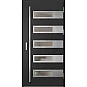 Oceľové vchodové dvere - RODING 2 - Čierna, Label Inox Oceľové vchodové dvere ERKADO - RODING 2 - Čierna, Label Inox