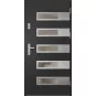 Oceľové vchodové dvere - RODING 2 - Čierna, Label Inox Oceľové vchodové dvere ERKADO - RODING 2 - Čierna, Label Inox