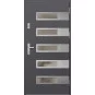 Oceľové vchodové dvere - RODING 2 - Hladký Antracit, Label Inox Oceľové vchodové dvere ERKADO - RODING 2 - Hladký Antracit, Label Inox