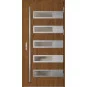Oceľové vchodové dvere - RODING 2 - Orech, Label Inox Oceľové vchodové dvere ERKADO - RODING 2 - Orech, Label Inox