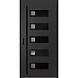 Oceľové vchodové dvere - SAMEDAN 1 - Čierna, Label Black Oceľové vchodové dvere ERKADO - SAMEDAN 1 - Čierna, Label Black