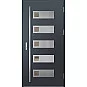 Oceľové vchodové dvere - SAMEDAN 1 - Antracit Štruktúra, Label Inox Oceľové vchodové dvere ERKADO - SAMEDAN 1 - Antracit Štruktúra, Label Inox