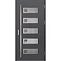 Oceľové vchodové dvere - SAMEDAN 1 - Hladký Antracit, Label Inox Oceľové vchodové dvere ERKADO - SAMEDAN 1 - Hladký Antracit, Label Inox